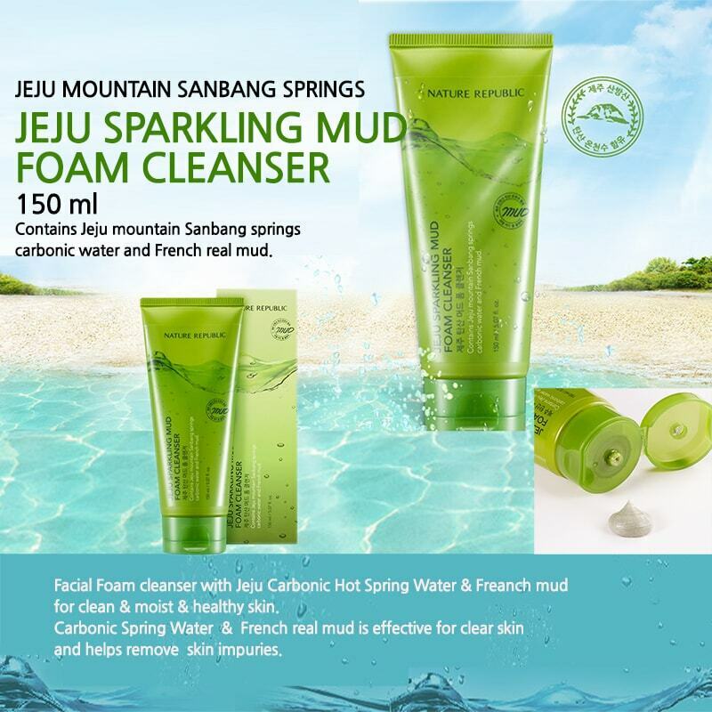 [Nature Republic] Jeju Sparkling Mud Foam Cleanser 150ml